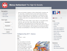 Tablet Screenshot of mensa.ch