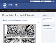 Tablet Screenshot of it.mensa.org