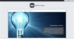 Desktop Screenshot of mensa.no