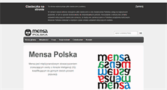 Desktop Screenshot of mensa.org.pl