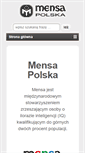 Mobile Screenshot of mensa.org.pl