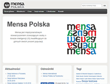 Tablet Screenshot of mensa.org.pl