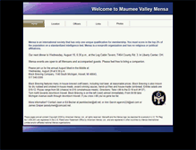 Tablet Screenshot of maumeevalley.us.mensa.org