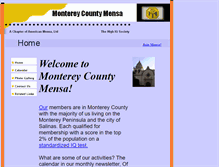Tablet Screenshot of monterey.us.mensa.org