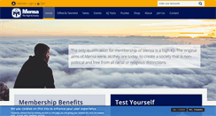 Desktop Screenshot of mensa.org.uk