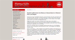 Desktop Screenshot of koeln.mensa.de