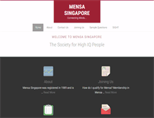 Tablet Screenshot of mensa.org.sg