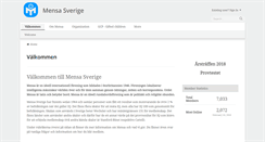 Desktop Screenshot of mensa.se
