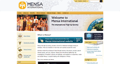 Desktop Screenshot of mensa.org