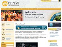 Tablet Screenshot of mensa.org