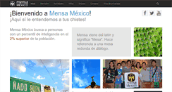 Desktop Screenshot of mensa.org.mx