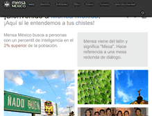 Tablet Screenshot of mensa.org.mx