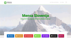 Desktop Screenshot of mensa.si