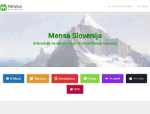 Tablet Screenshot of mensa.si