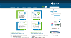 Desktop Screenshot of mensa.cz