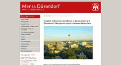 Desktop Screenshot of duesseldorf.mensa.de