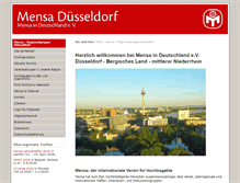 Tablet Screenshot of duesseldorf.mensa.de