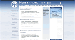 Desktop Screenshot of mensa.fi