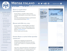 Tablet Screenshot of mensa.fi